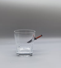 Last Man Standing USMC Knife Whiskey Glass