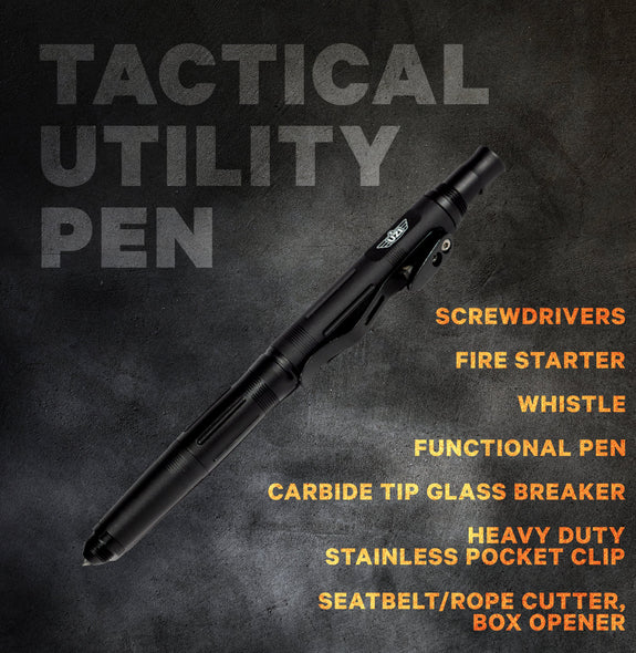 Uzi Tactical Pen, Self Defence Pen Emergency, Glassbreaker Pen